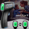 LPOW Thermometer for Adults, Non Contact Infrared Digital Thermometer for Fever, Body Thermometer and Surface Thermometer 2 in 1 Dual Mode